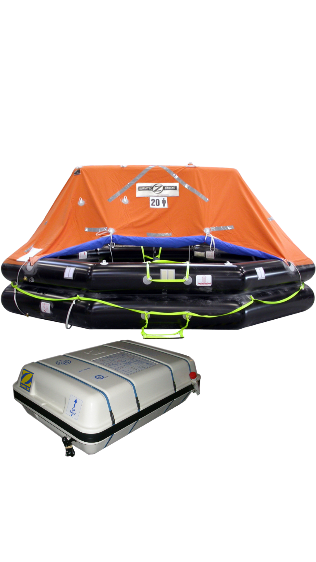 Zodiac XTREM - 25-35% Smaller Than Other SOLAS Rafts